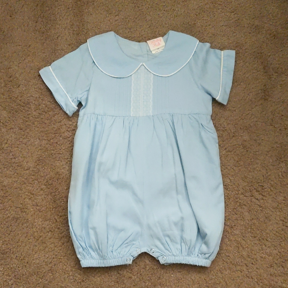 Light Blue Baby Romper
